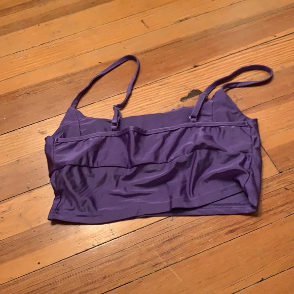 purple cropped top - Picture 2 of 2